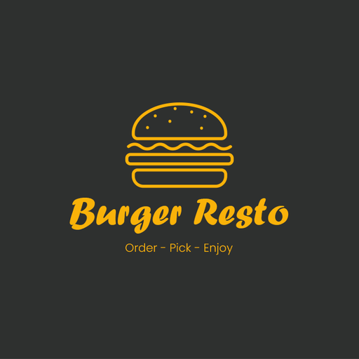 Simple Modern Burger Logo